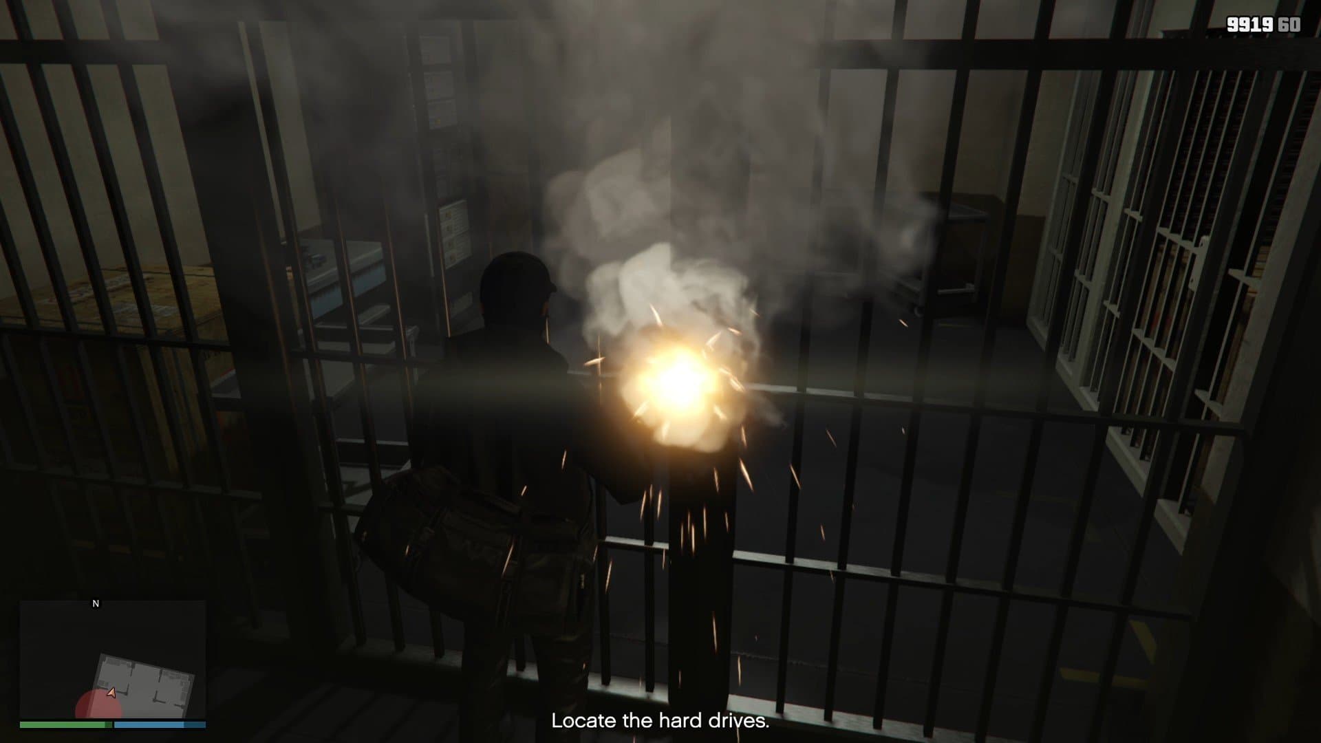 Thermal charges are used to open up the locked cells.