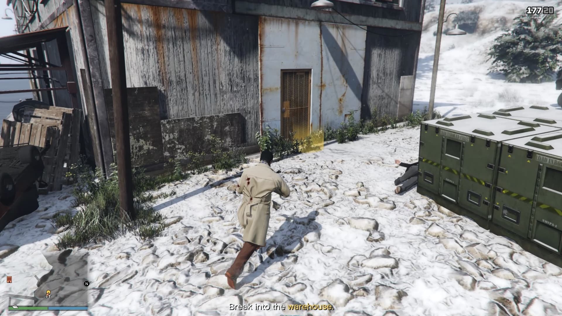 Warehouse entrance.
