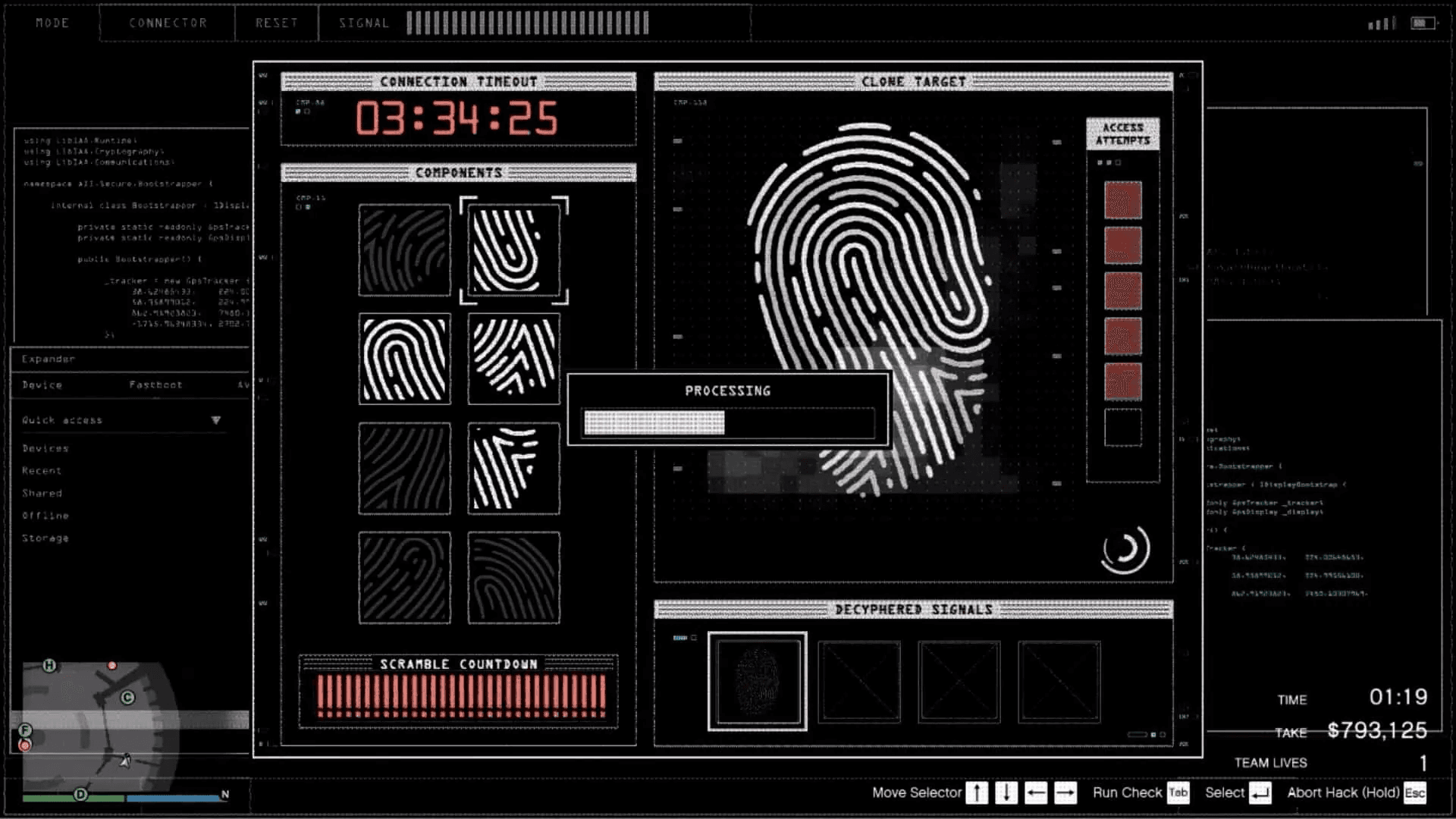 Same fingerprint patterns, just a different location