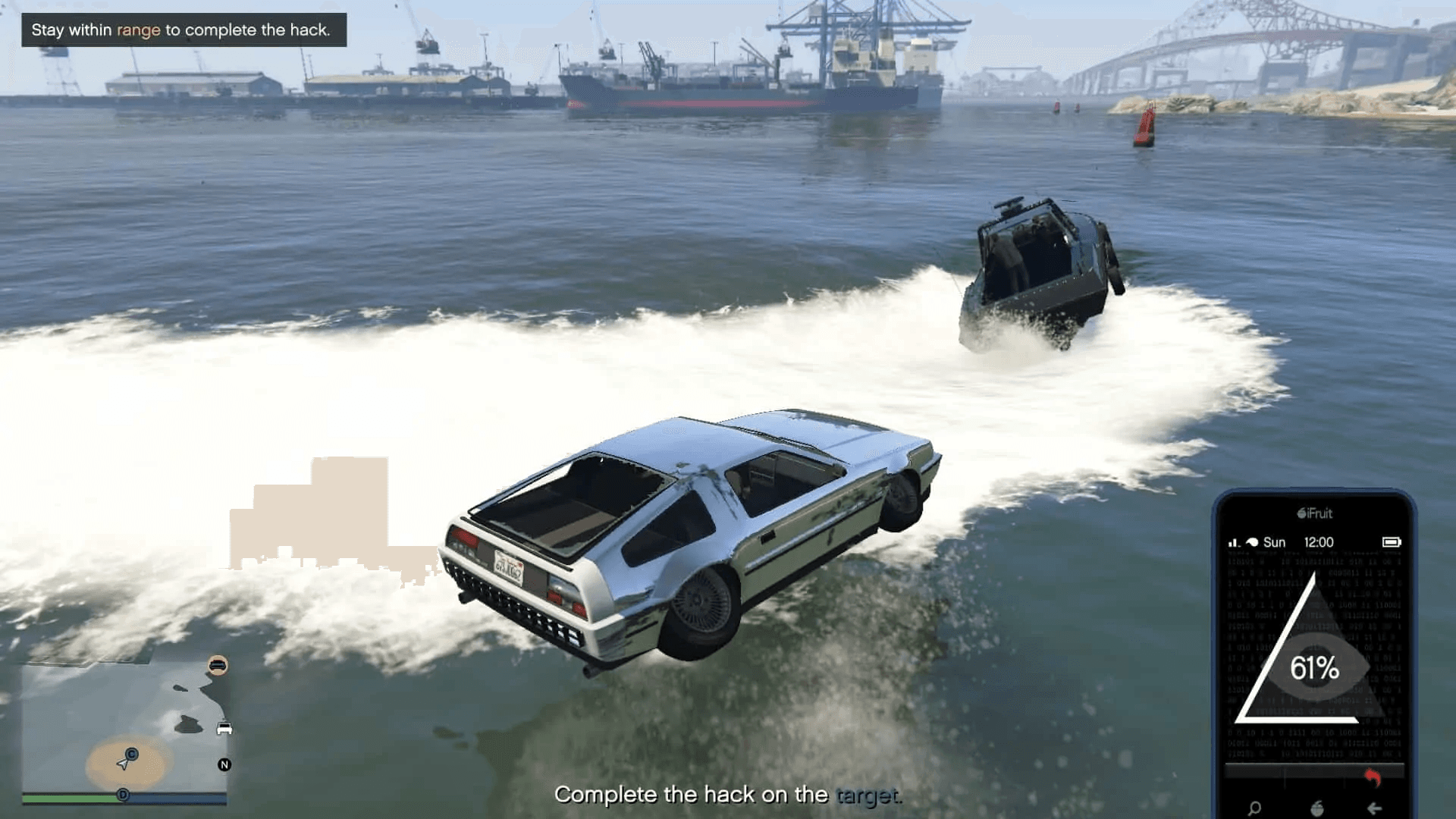 Hacking the target in boat