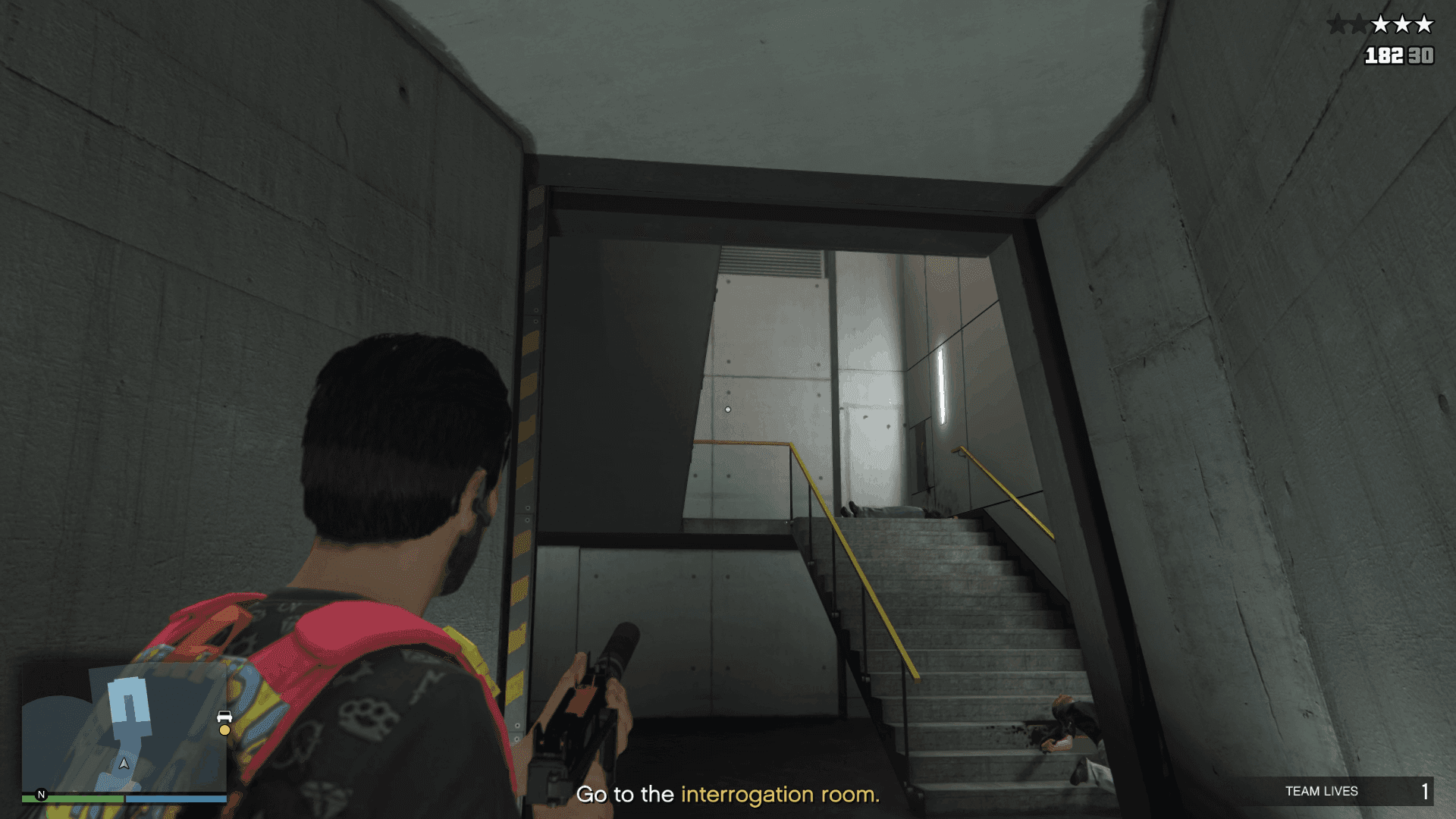 Stairs leading to the second floor