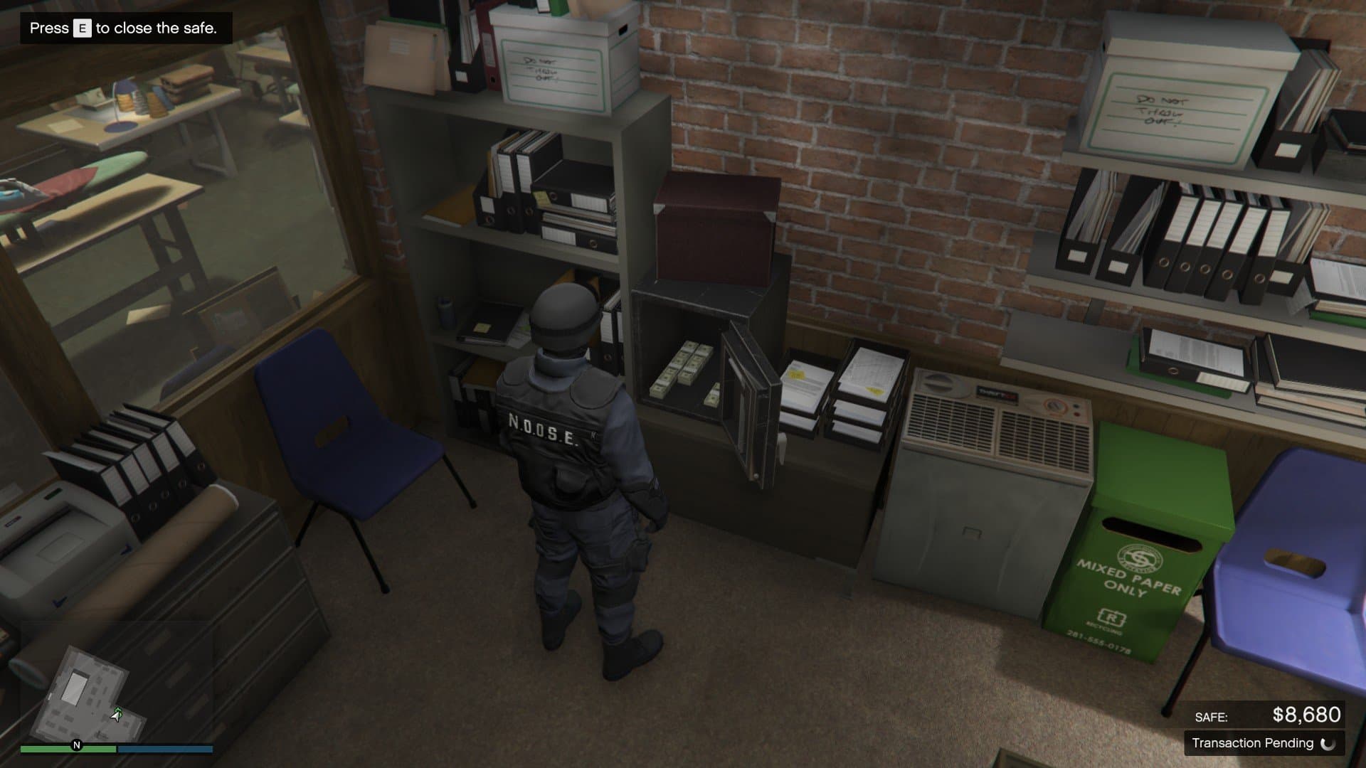 Garment Factory Office Safe.