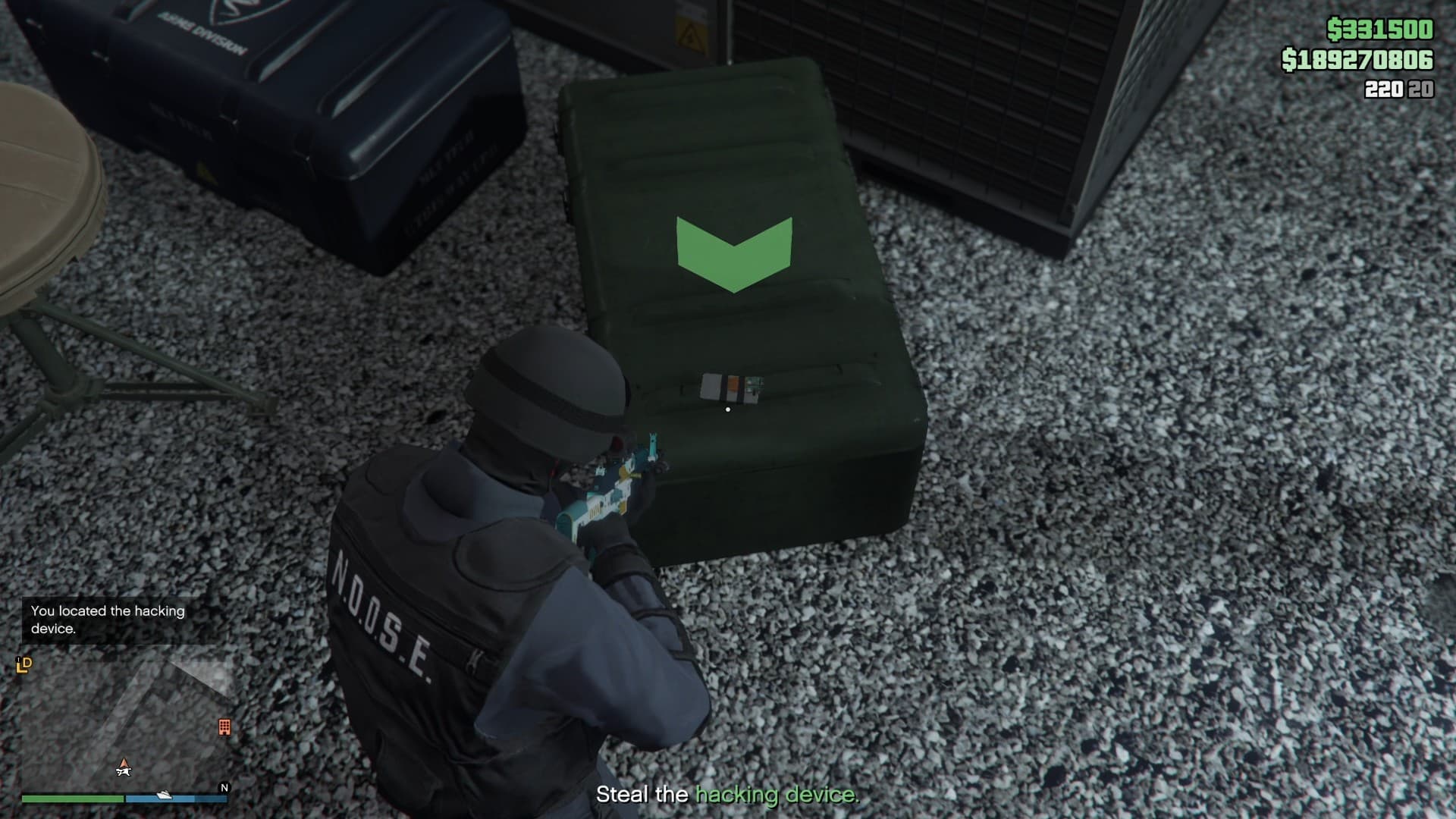 The hacking device.