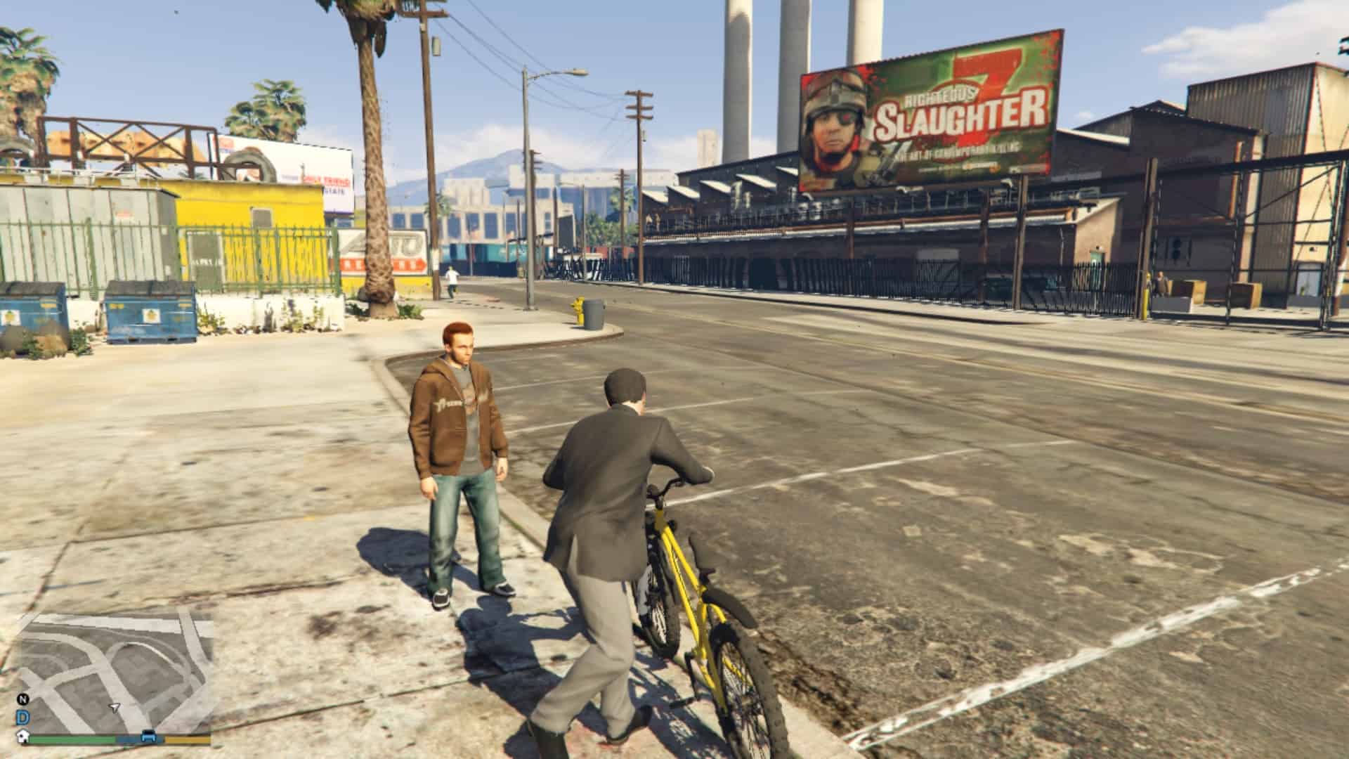 The guy who gives $100,000 in stock. The character might differ for different players. But the location remains the same.