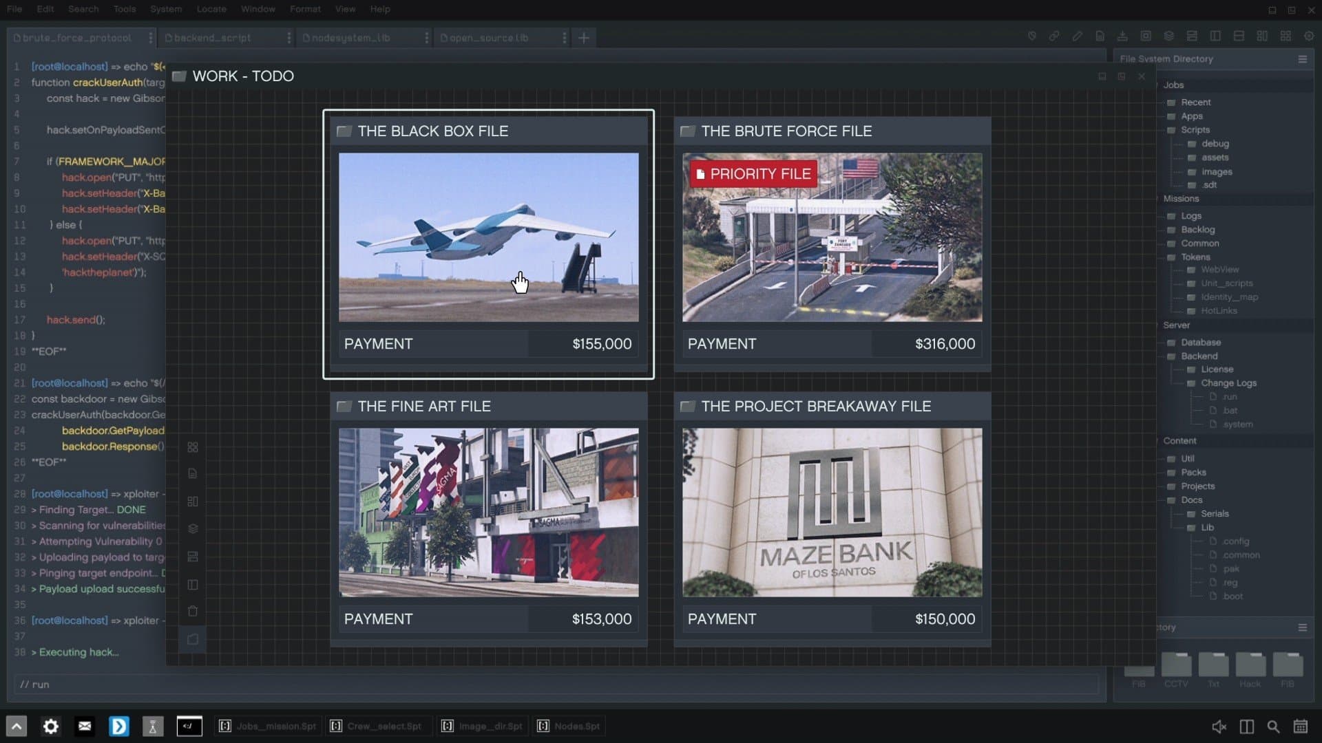 FIB Files Computer Interface.