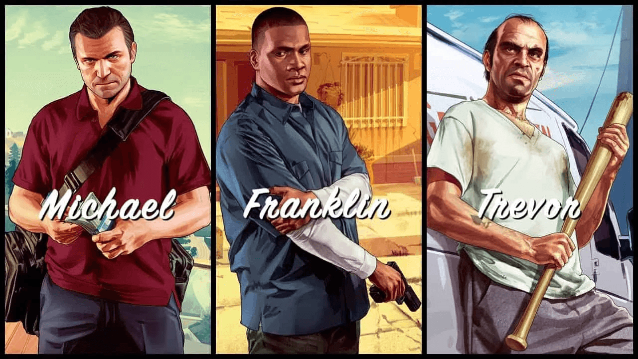 The protagonists of GTA 5 Story Mode
