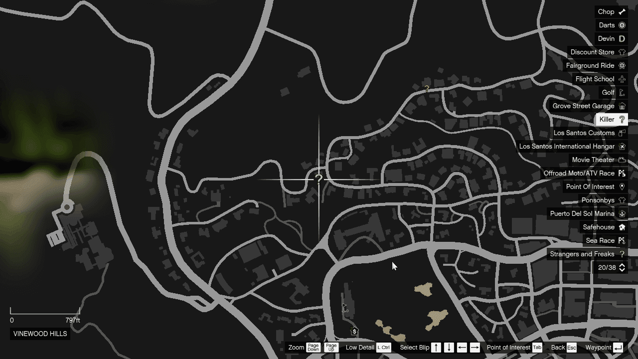 Peter Dreyfuss' house location in Vinewood Hills