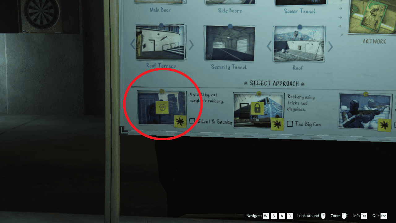 The red skull indicates that this approach will be done on "hard mode".