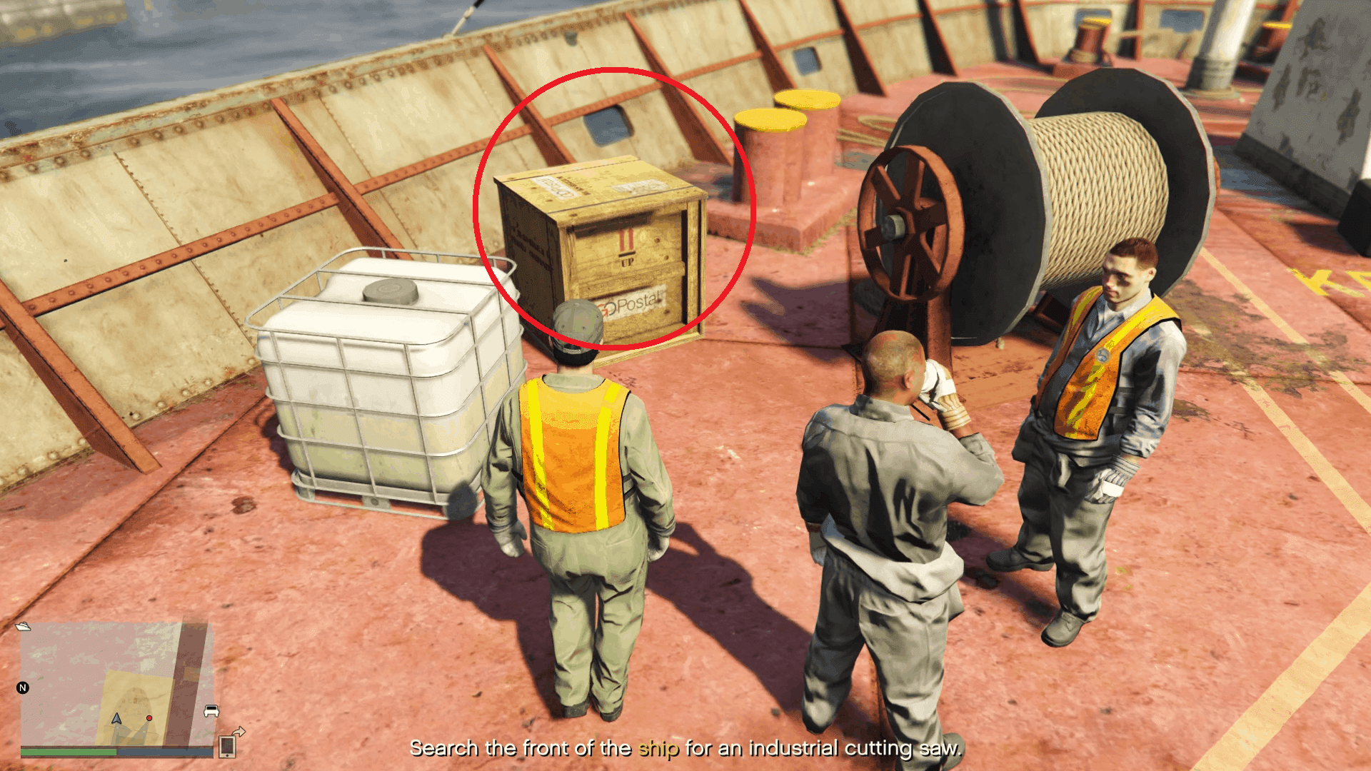 One of the possible spawn locations of the industrial cutting saw