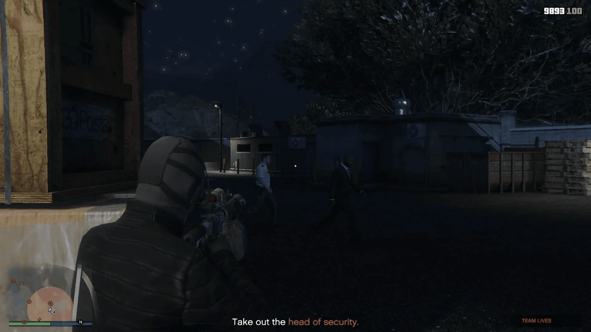 Head of security accompanied by a guard