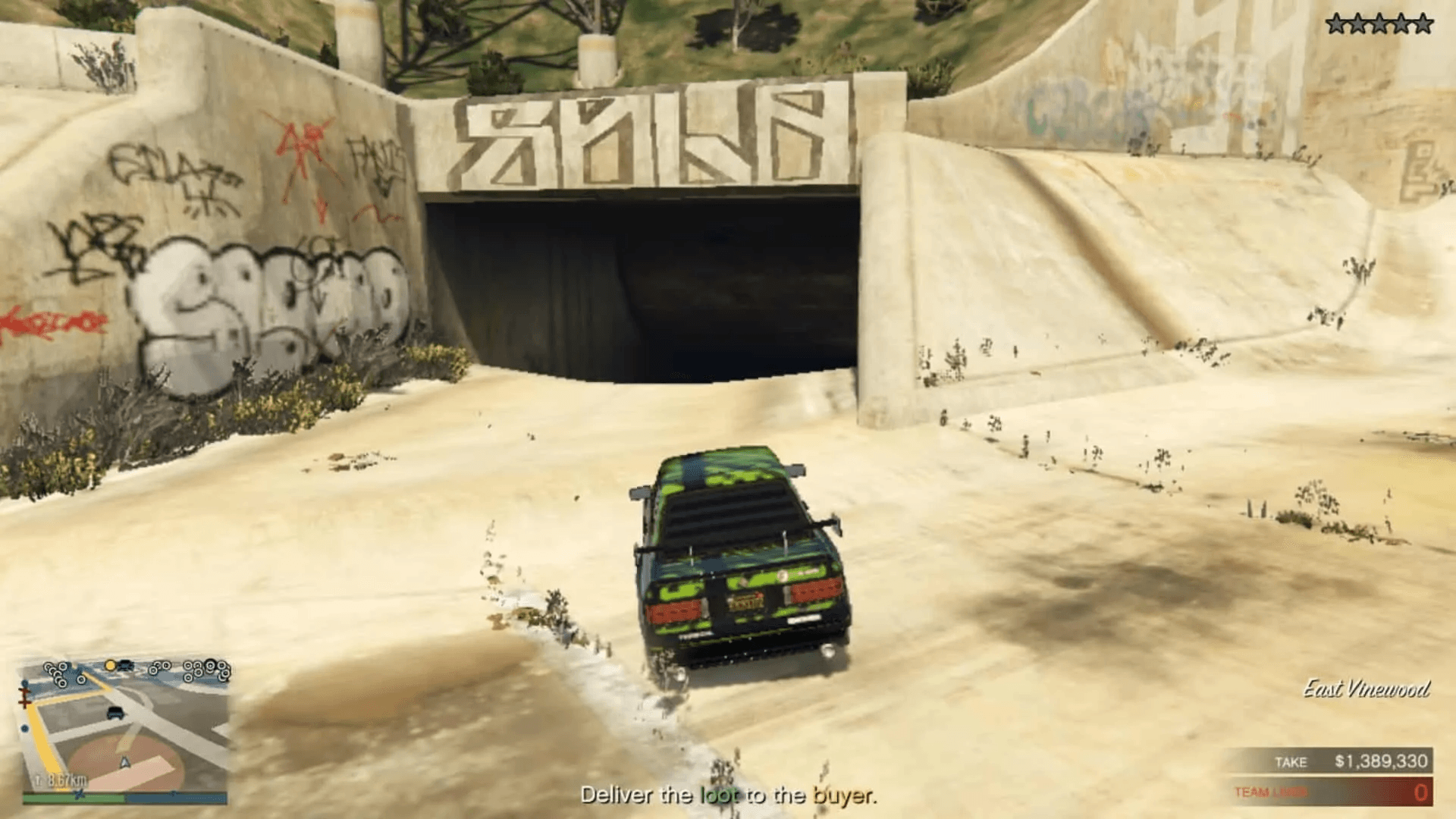 Sewer tunnel entrance