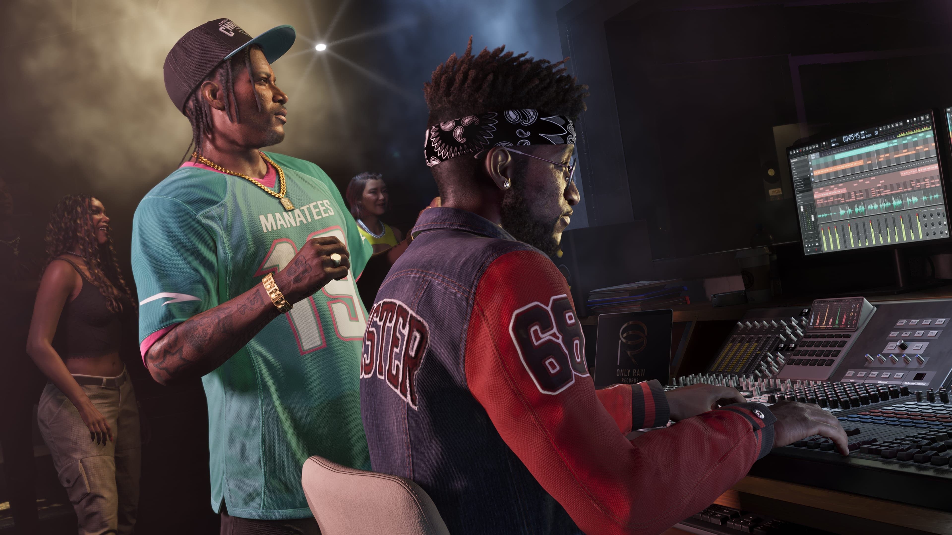 DreQuan priest producing music.
