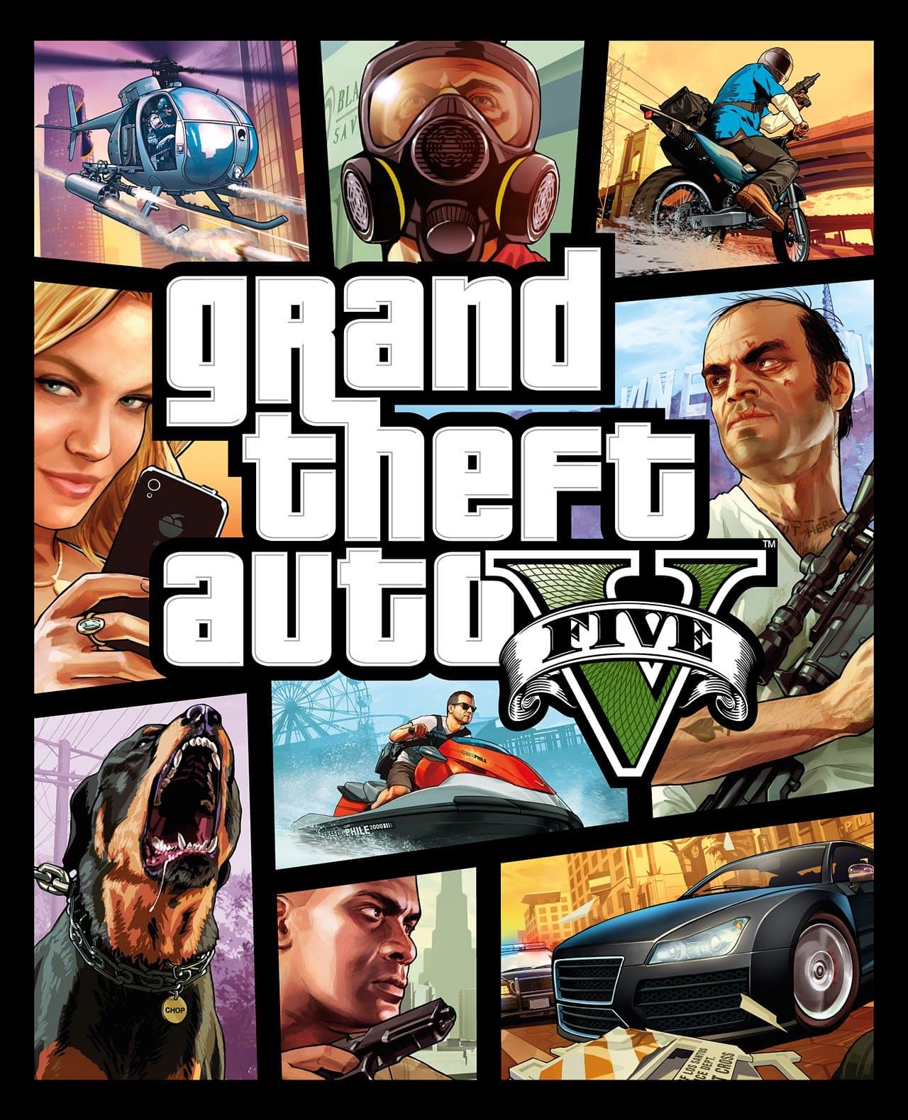 Official Cover Art for GTA V.