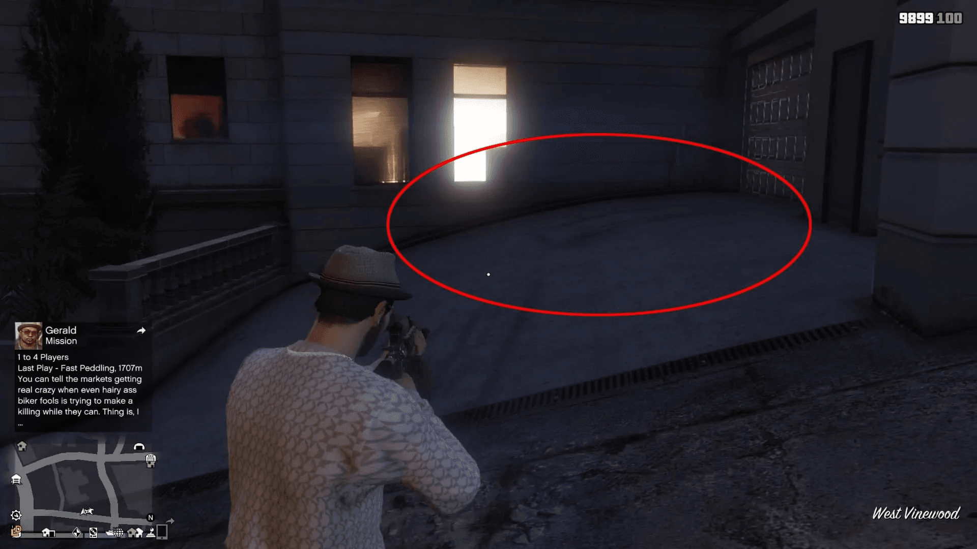 Prop 8's second location where the van can be