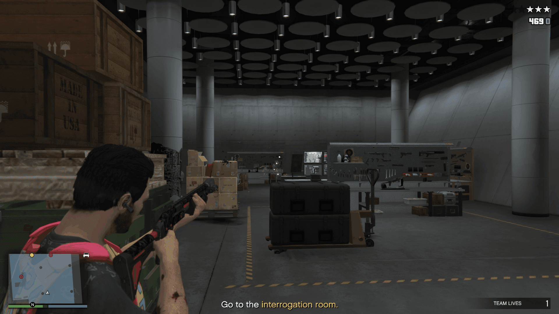 Moving forward while taking out the enemy NPCs