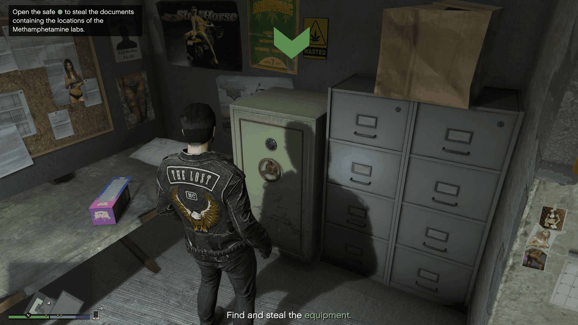 Safe with documents