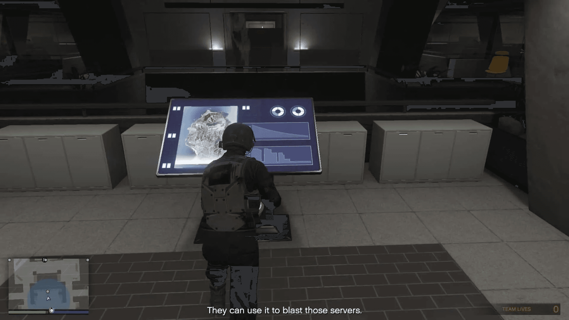 Orbital cannon control panel