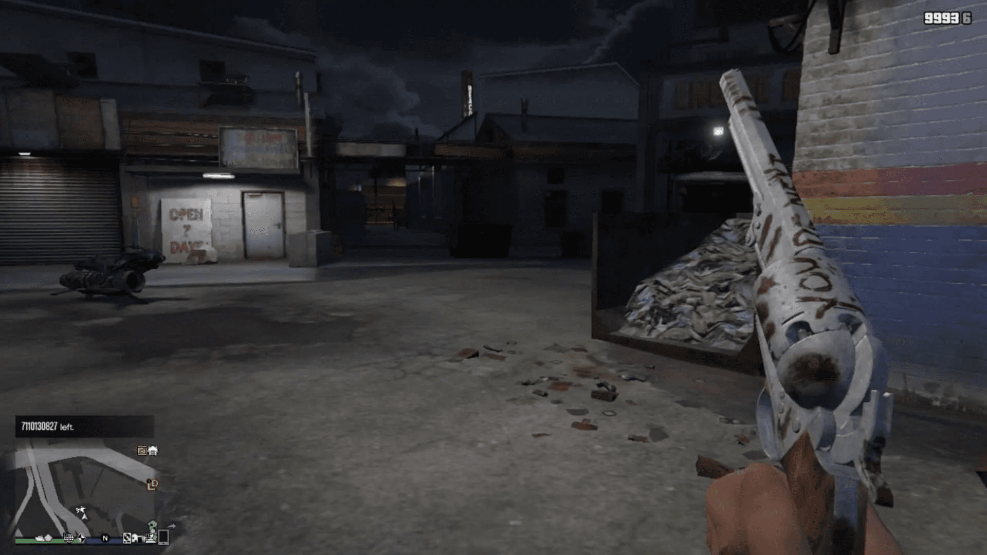 Navy Revolver in First Person View