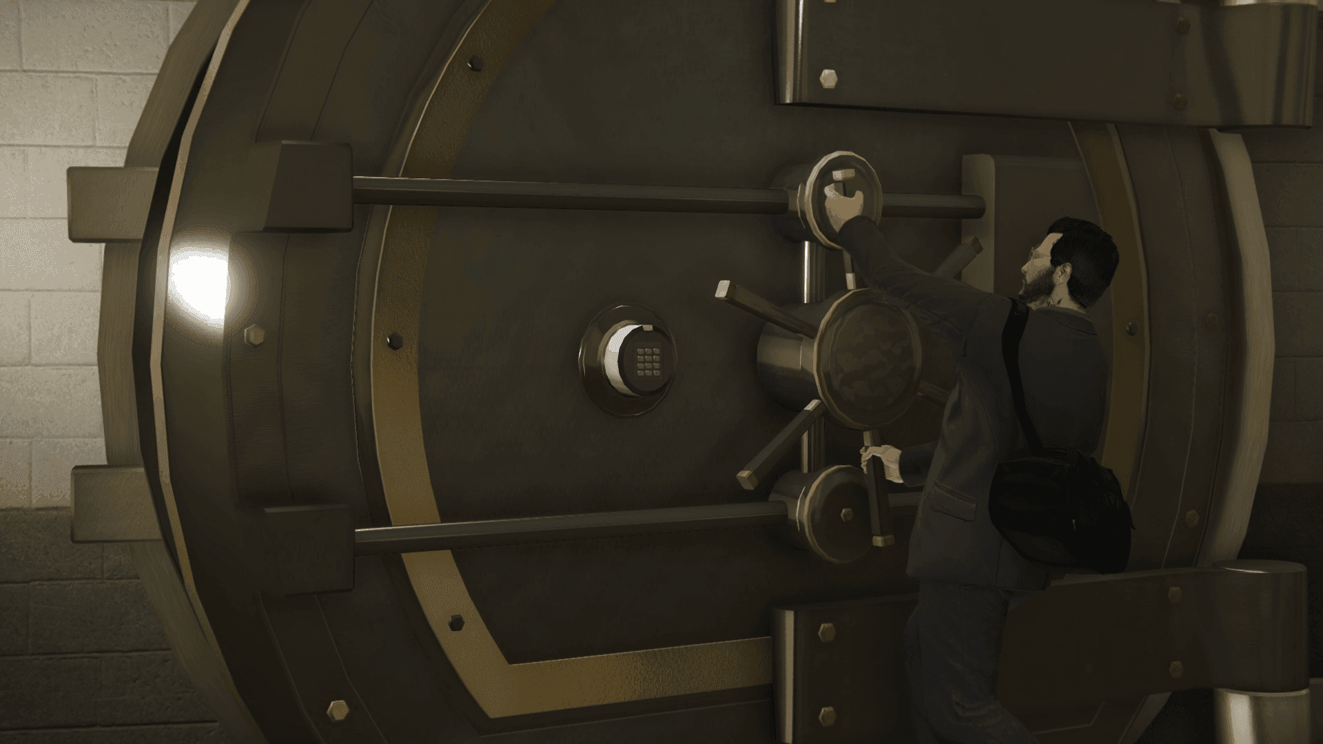 Vault door opened