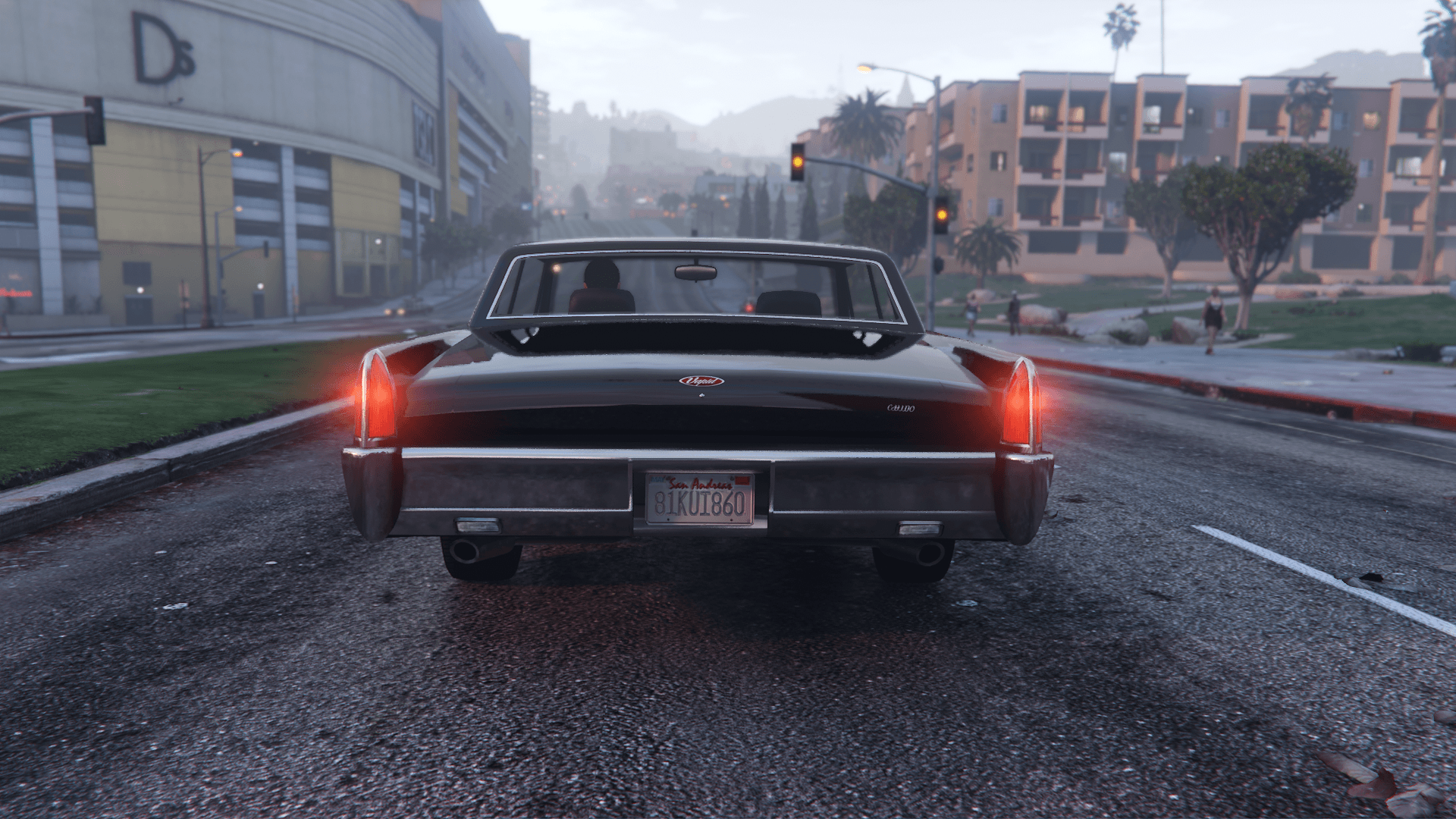The back of the Vapid Chino as seen in GTA Online.