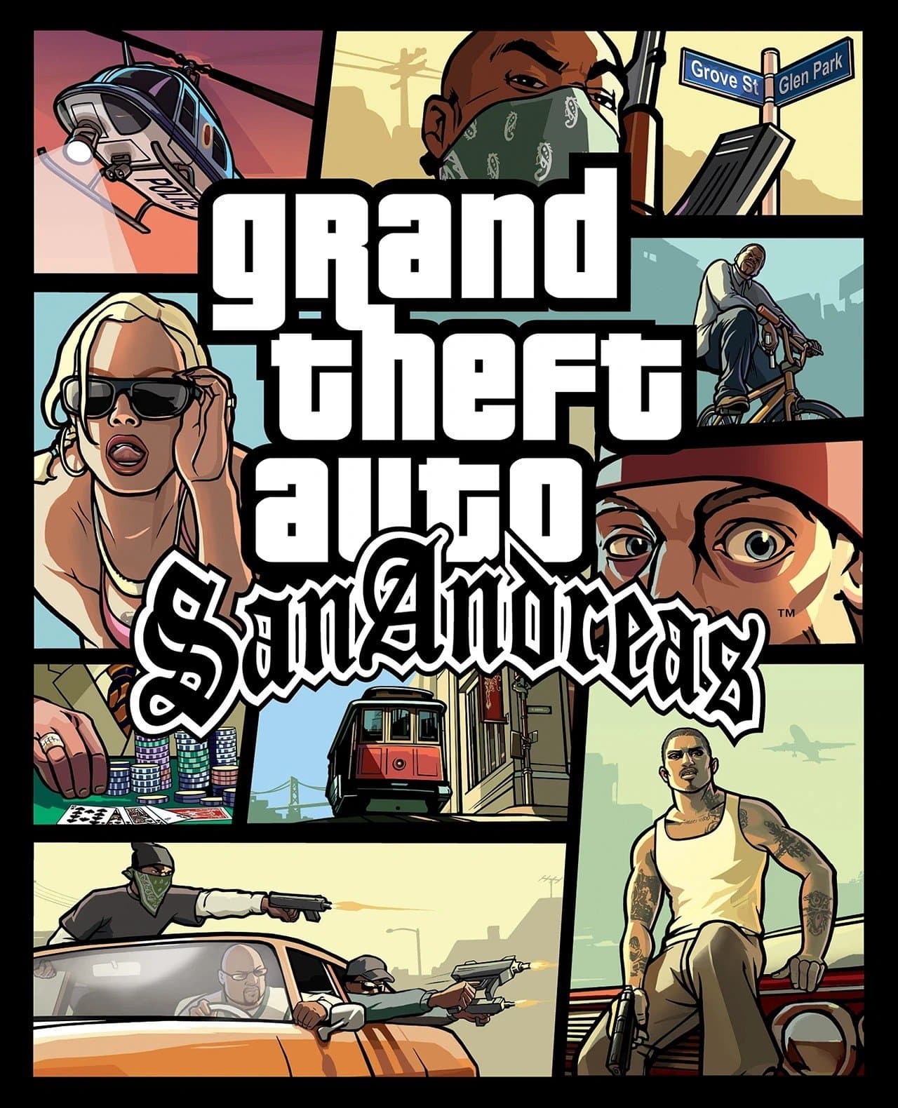 Official cover artwork for Grand Theft Auto: San Andreas