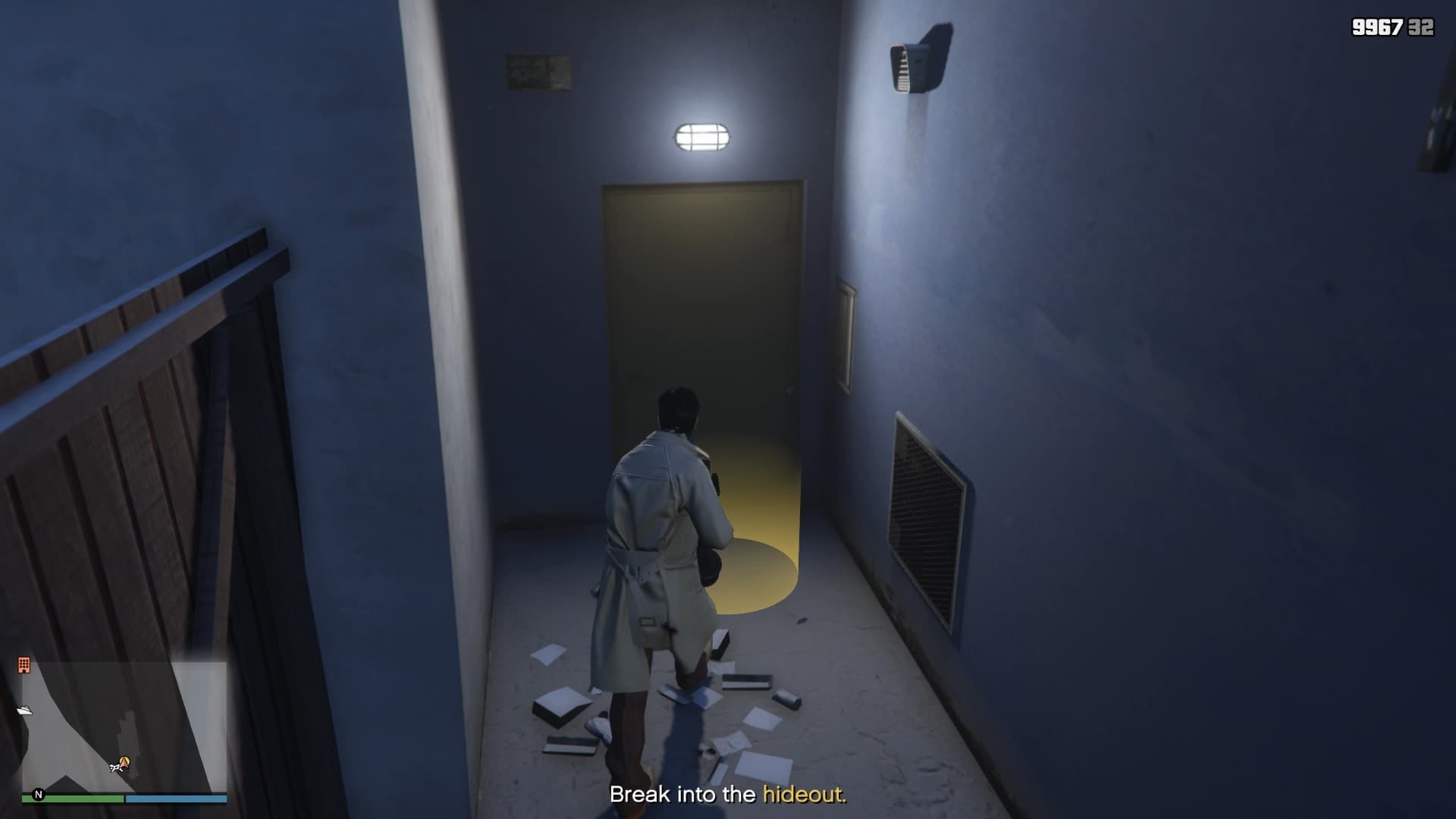 Hideout entrance.
