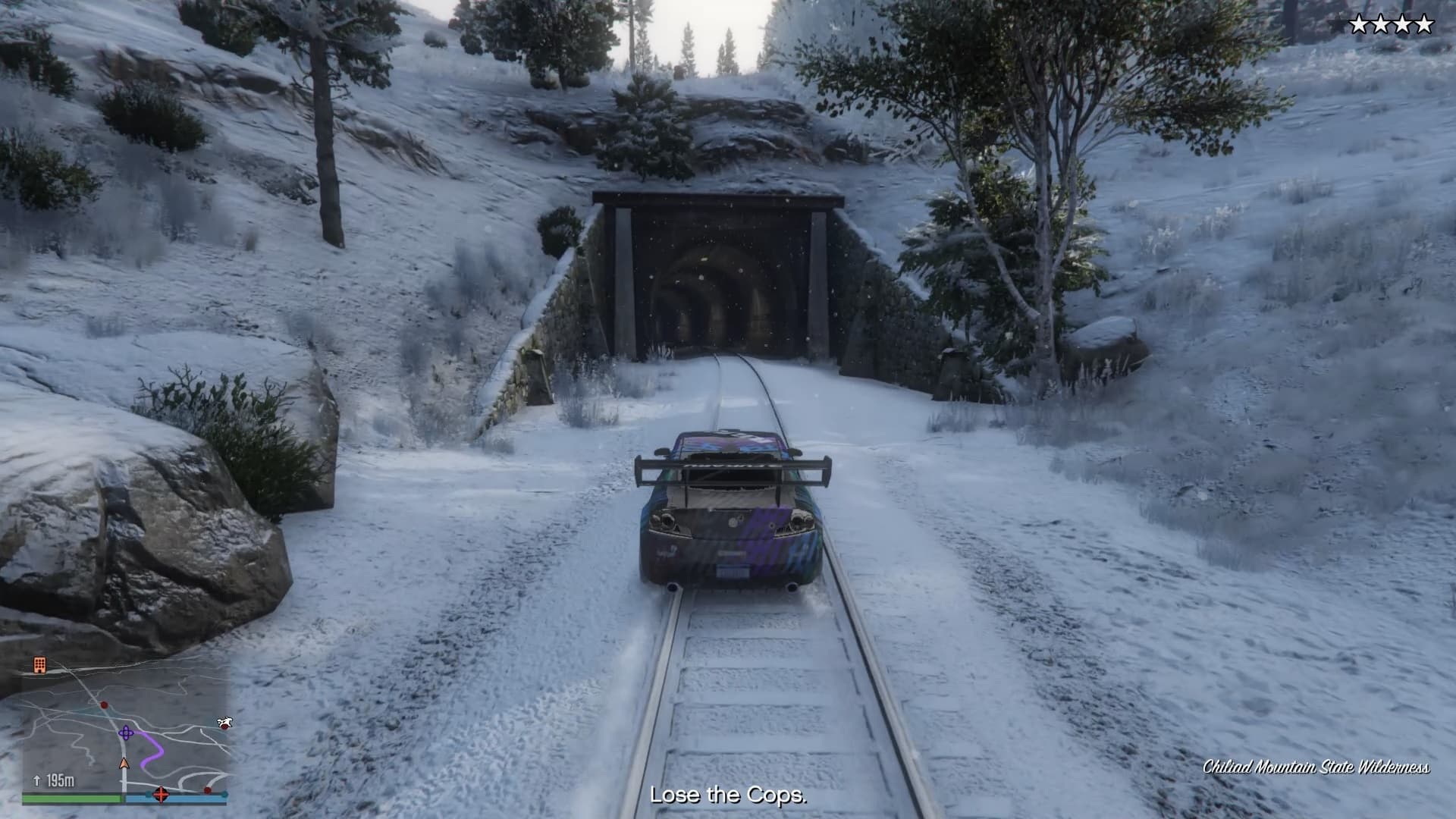 Tunnel entrance.