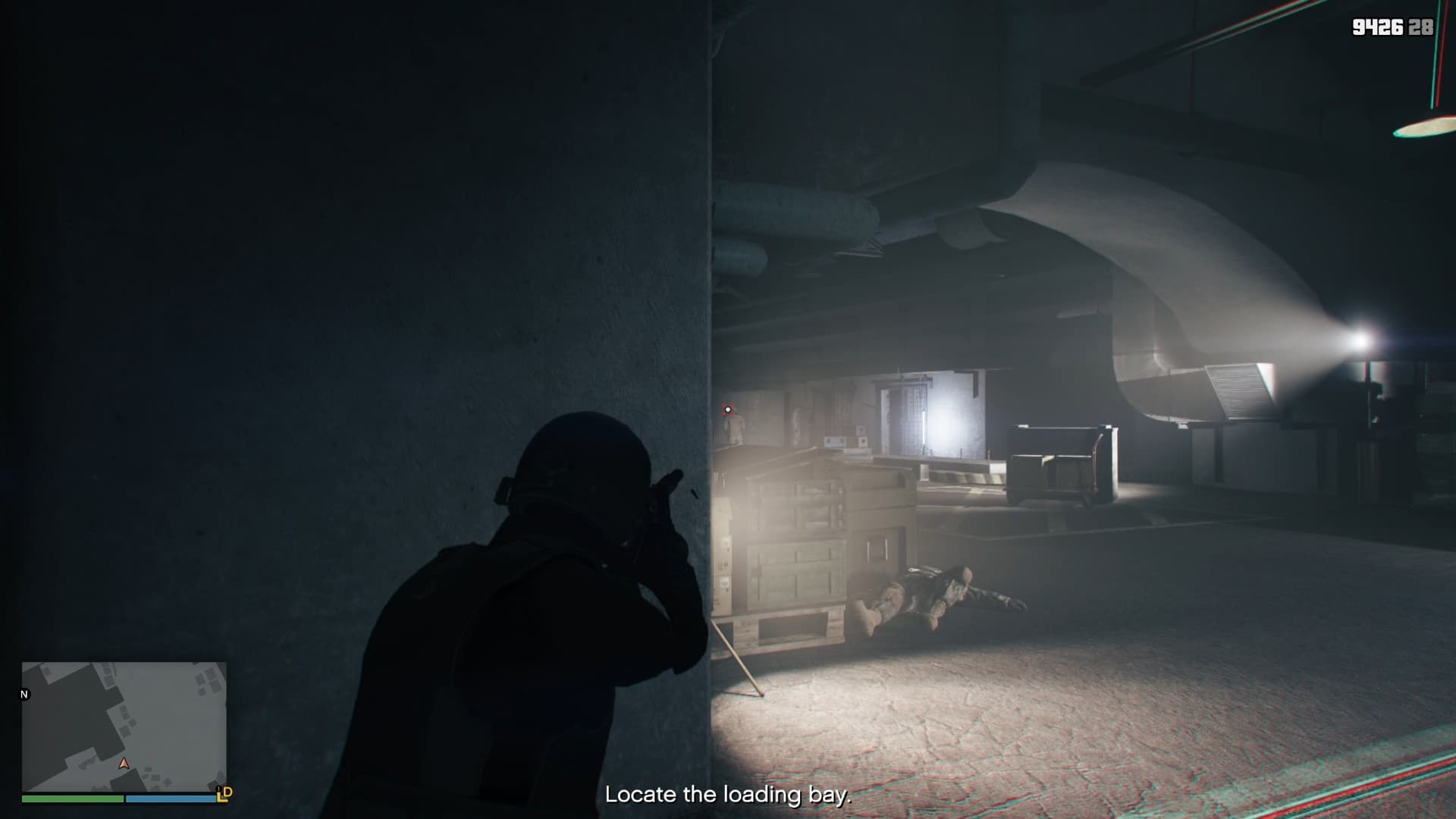 Taking out the three guards silently with headshots while still outside "Area A."