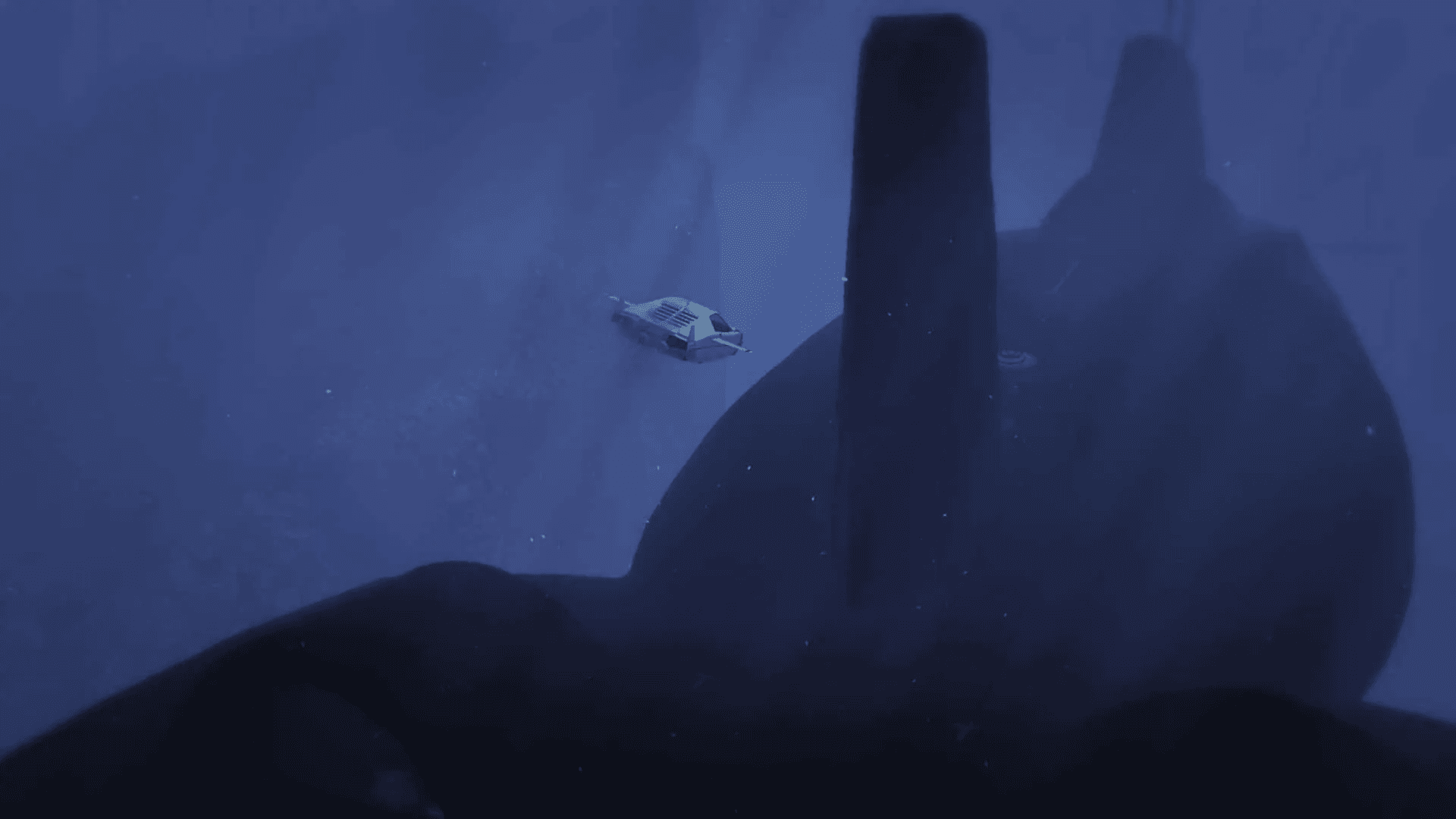 Cutscene showing entering the submarine