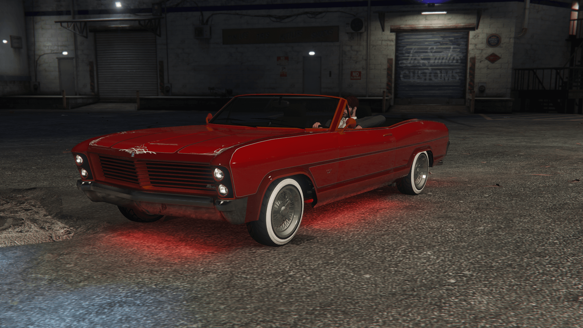 Heavily modified Albany Buccaneer Custom as seen in GTA Online.