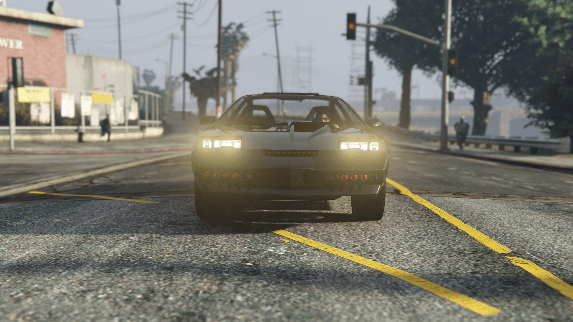 The front end of the Imponte Ruiner 2000 as seen in GTA Online.