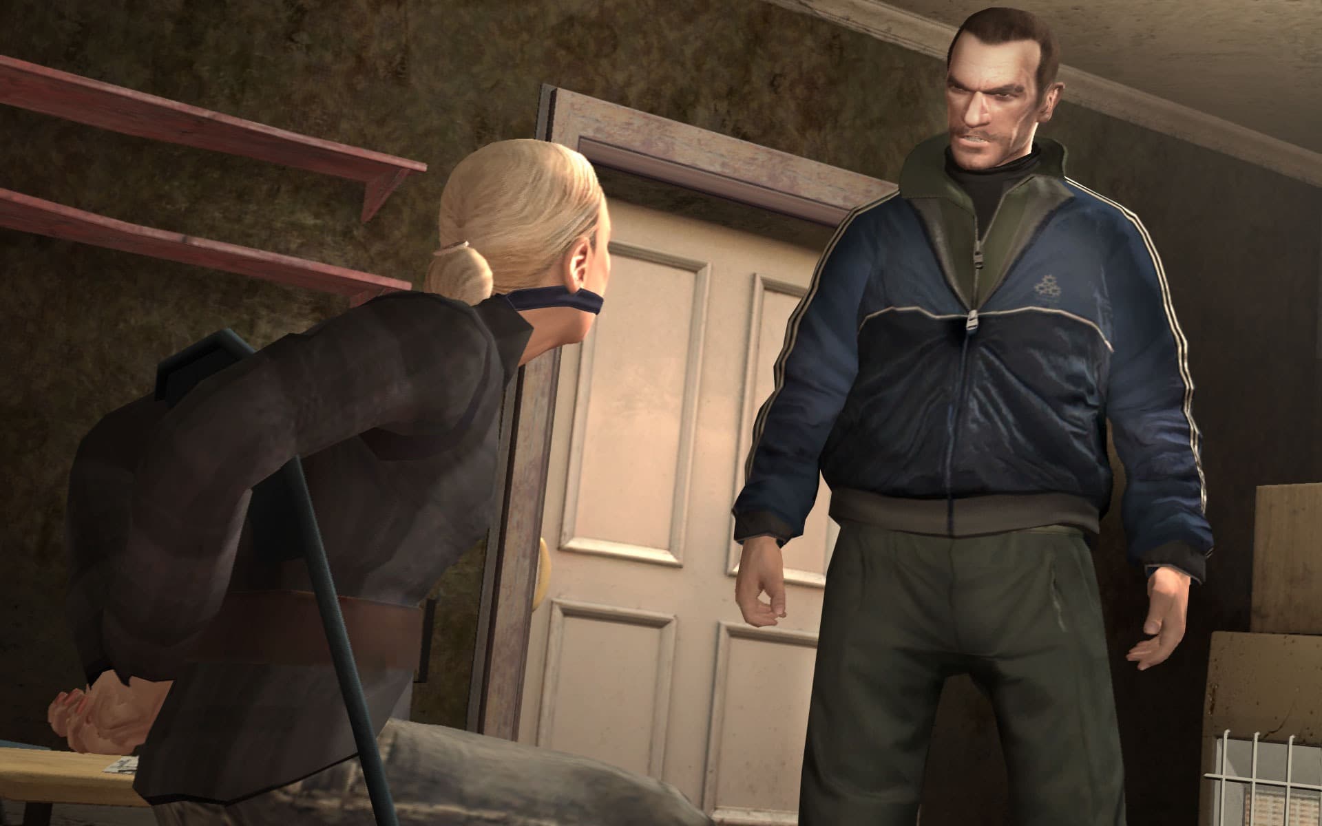 Niko interrogating Kate.