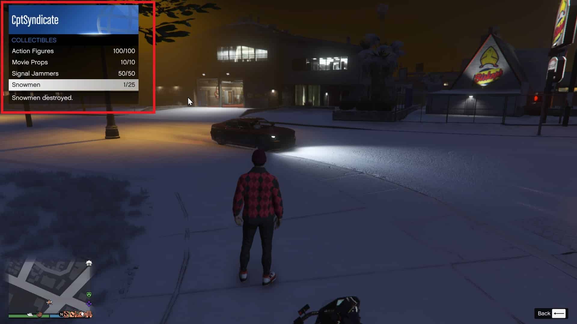 Interaction Menu Snowmen Collectibles