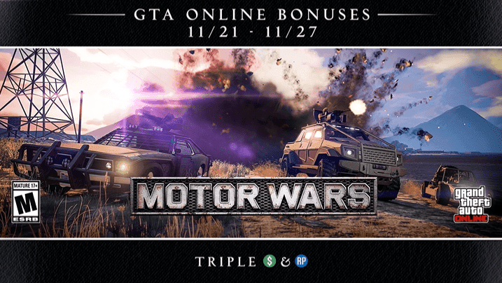 Earn Triple Rewards By Playing Motor Wars In GTA Online This Week