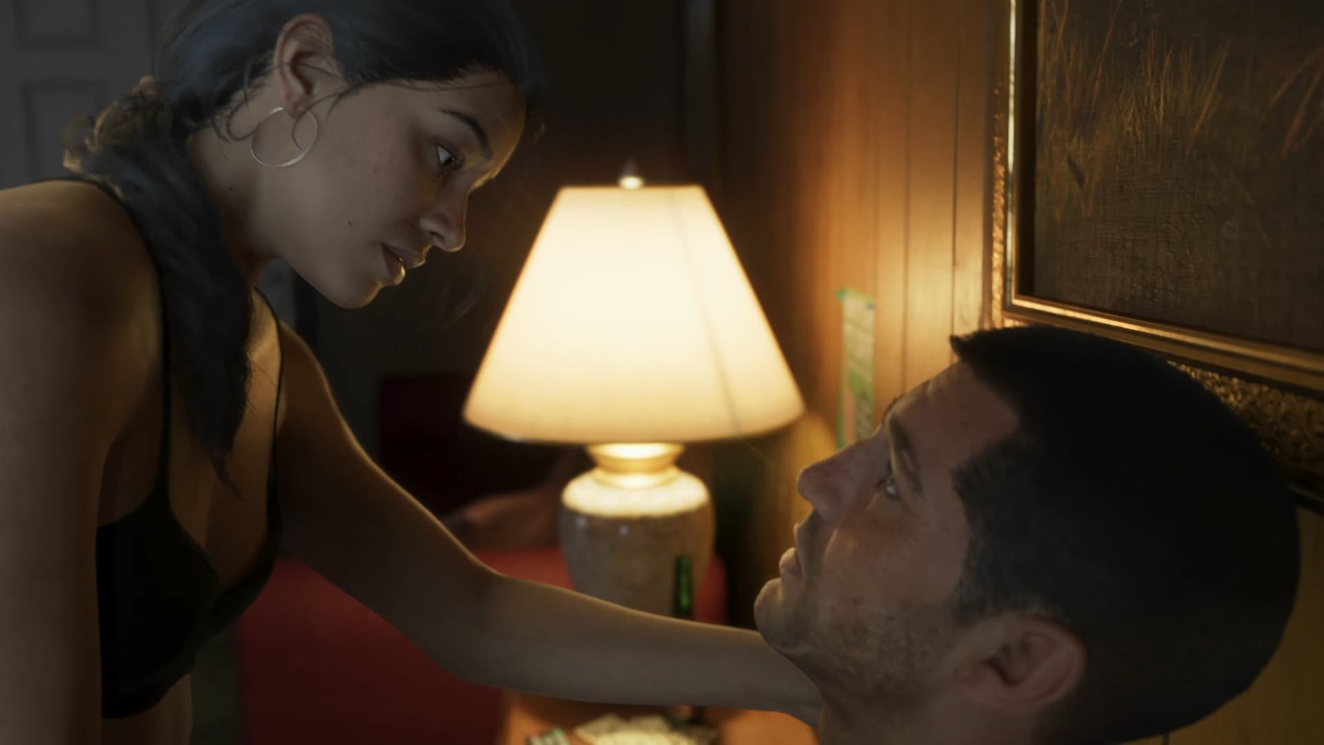 Jason and Lucia together in the first GTA 6 trailer.