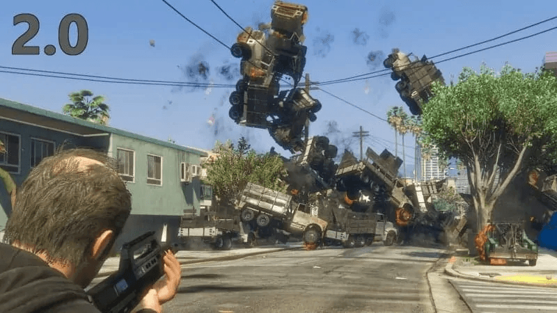 Shoot Cars With Cars In GTA V