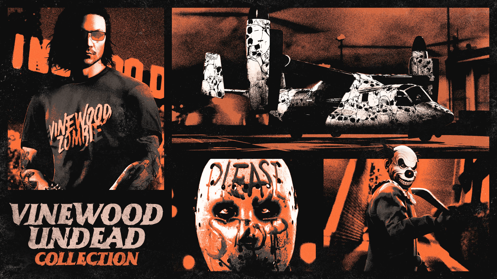 Complete weekly challenges to unlock the Vinewood Undead Collection.