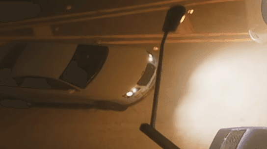 Obey Tailgater spotted on the road from a bird's eye view as seen in the first GTA VI trailer.