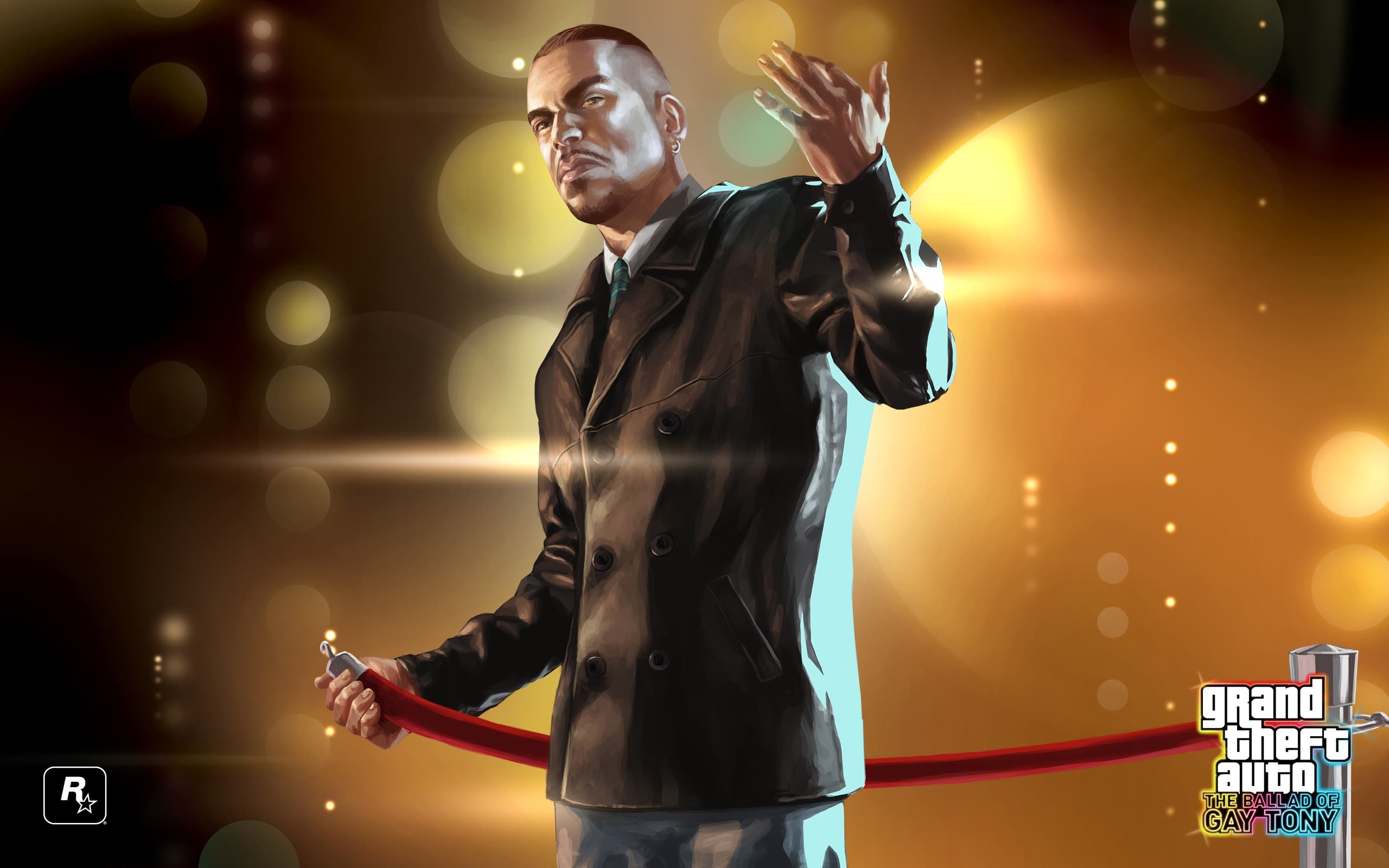Official artwork of Luis as a nightclub bouncer