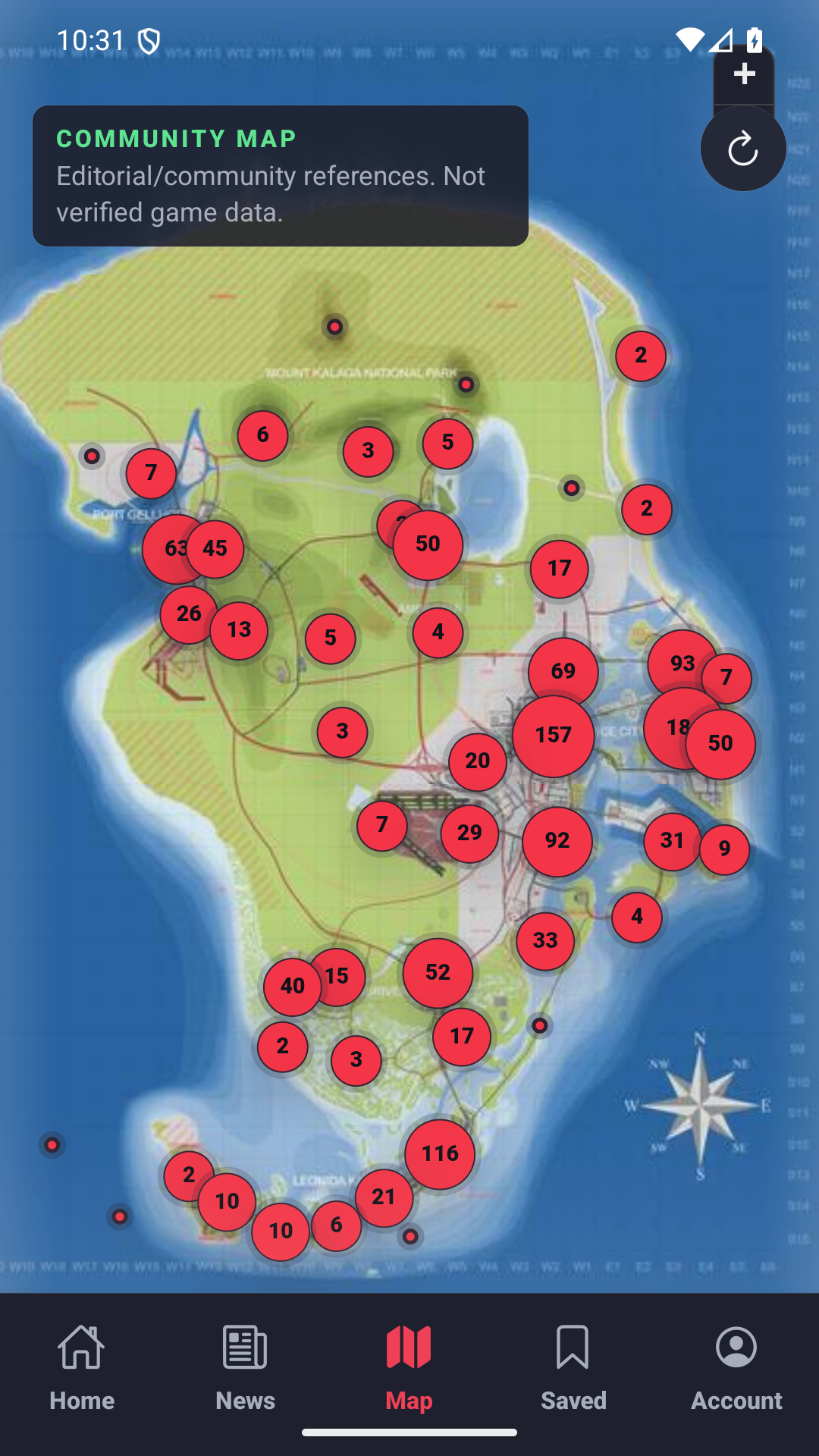 GTA BOOM app community map screen